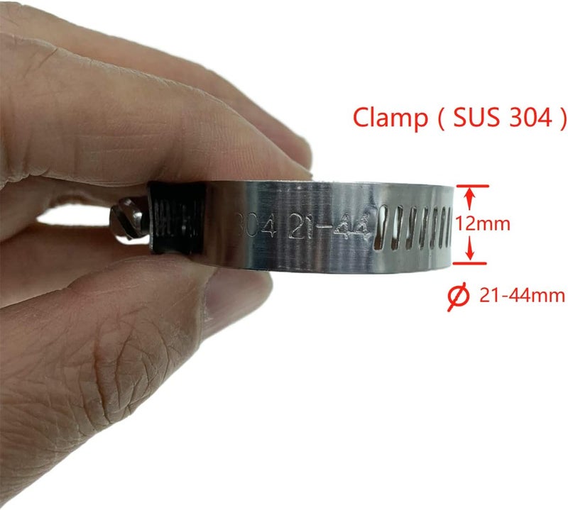 bekelan 1-1/4" (32mm) Black Universal Reinforced Silicone Coolant Cap With Clamp For bypass heater Vacuum Water Port Protective End Cap Kit - Image 3